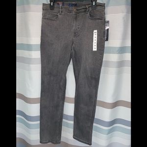 Regal Exchange Husky Dark Charcoal Gray Stretch Fit Jeans